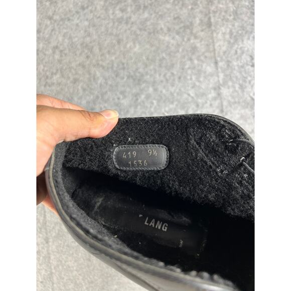 Helmut Lang Leather Chukka Boots Mens Size 9.5 Black Ankle Mid Top Wedding main image 7